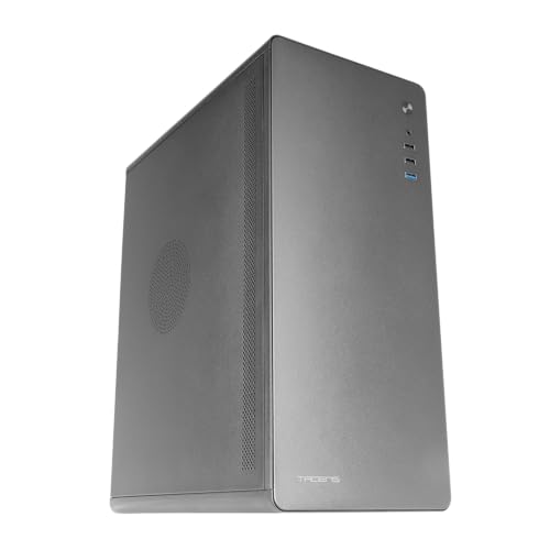 Mars Gaming Tacens ENSIS, PC ATX Gehäuse, Ganzmetall Design, Ultra-Robuste Struktur, Semi-Tower mit 120mm FDB Ultra-Leisem Lüfter, USB 3.0, Schwarz von TACENS