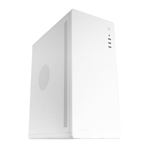 Mars Gaming Tacens ENSIS, PC ATX Gehäuse, Ganzmetall Design, Ultra-Robuste Struktur, Semi-Tower mit 120mm FDB Ultra-Leisem Lüfter, USB 3.0, Weiß von TACENS