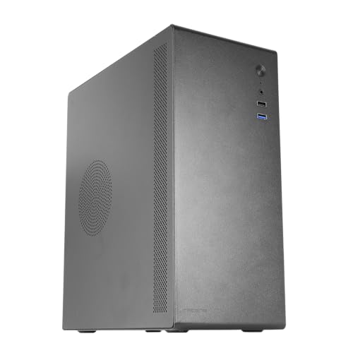 Mars Gaming biomag Tacens NOVAX, Ultra-kompaktes Micro-ATX PC-Gehäuse, Ultra-Robustes Ganzmetall-Design, 1x 80mm Lüfter Hinten, Mini-Tower-Gehäuse mit Großer Interner Kapazität, Schwarz von TACENS