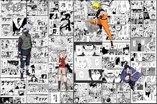 Wandbild Tapeten Anime NARUTO Peripherie 3D-Druck Cartoon Wandbild Wohnzimmer Schlafzimmer Hintergrund Wandtapete Thema Restaurant Tapete von TACINO