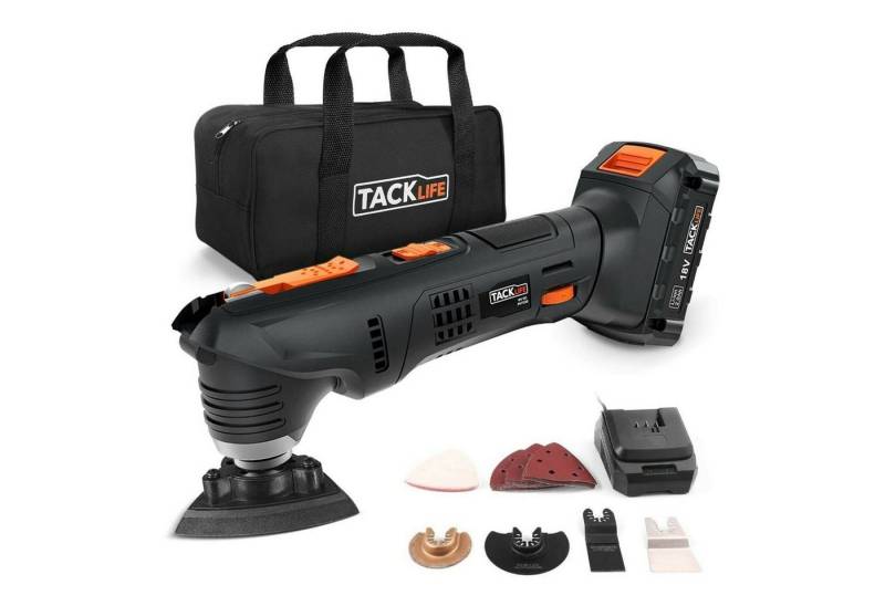 TACKLIFE Akku-Multifunktionswerkzeug PMT03B Multitool Oszillierer Multicutter, 18,00 V, inkl. Akku & Schnellladegerät TACKLIFE Akku-Multifunktionswerkzeug PMT03B Multitool Oszillierer Multicutter, 18,00 V, inkl. Akku & Schnellladegerät von TACKLIFE