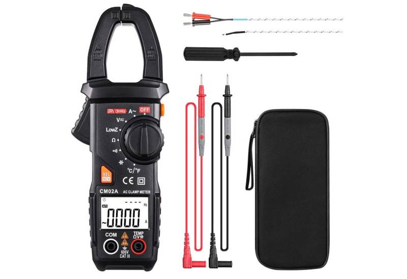 TACKLIFE Multimeter, Digital Zange Multimeter Spannungsprüfer 600A TRMS 6000 Counts NCV von TACKLIFE