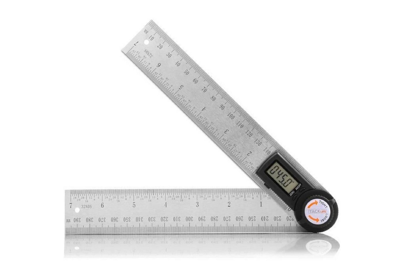 TACKLIFE Winkelmesser, 2 in 1 Digital Lineal 400mm Winkellineal Winkelmessung von TACKLIFE