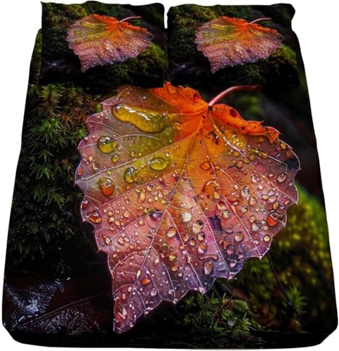 TACOKI 3D Blätter Spannbettlaken 70x140cm, Pflanzen Weiches Mikrofaser Bettlaken für Kinder, Bettlaken Spannbetttuch 70x140 bis 30 cm Matratzenhöhe mit 2 kissenbezüge 4551v TACOKI 3D Blätter Spannbettlaken 70x140cm, Pflanzen Weiches Mikrofaser Bettlaken für Kinder, Bettlaken Spannbetttuch 70x140 bis 30 cm Matratzenhöhe mit 2 kissenbezüge 4551v von TACOKI