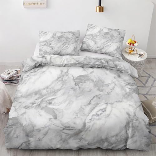 TACOKI Bettwäsche 200x200 Murmel, 3D Muster Grau Bettwäsche Set Weich Kuschelig Mikrofaser Bettbezug mit Reißverschluss Bettbezüge + 2 Kissenbezug 80x80 cm q2188 TACOKI Bettwäsche 200x200 Murmel, 3D Muster Grau Bettwäsche Set Weich Kuschelig Mikrofaser Bettbezug mit Reißverschluss Bettbezüge + 2 Kissenbezug 80x80 cm q2188 von TACOKI