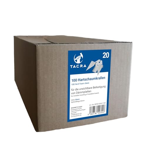 100 TaCra Hartschaumkrallen/Klammern - Befestigung von Dämmplatten zur Isolierung/Dämmung *Made in Germany* 100 TaCra Hartschaumkrallen/Klammern - Befestigung von Dämmplatten zur Isolierung/Dämmung *Made in Germany* von TACRA