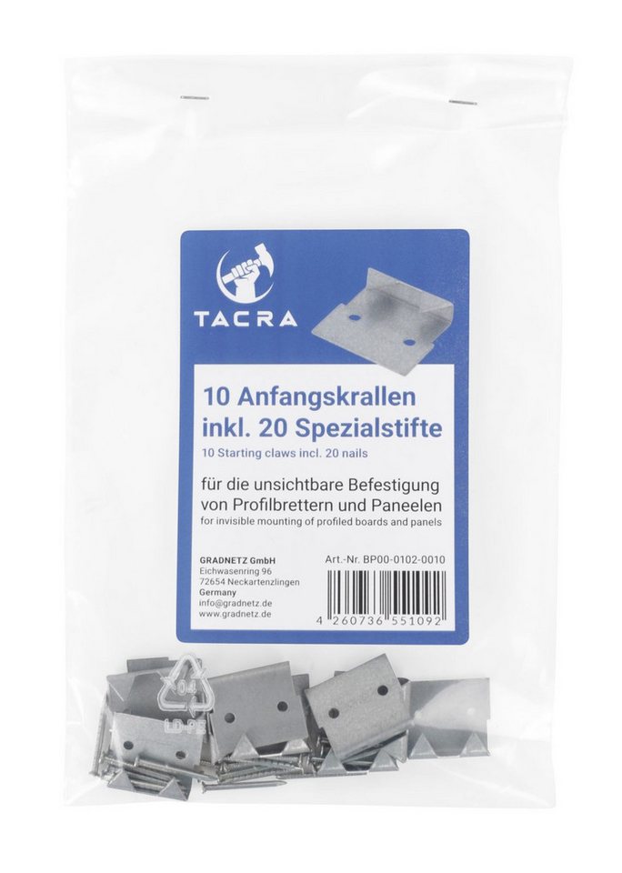 TACRA Profilholzkralle Anfangskrallen von TACRA