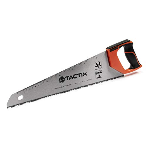 TACTIX Fuchsschwanz Säge 450mm mit 8 TPI Sägeblatt von TACTIX