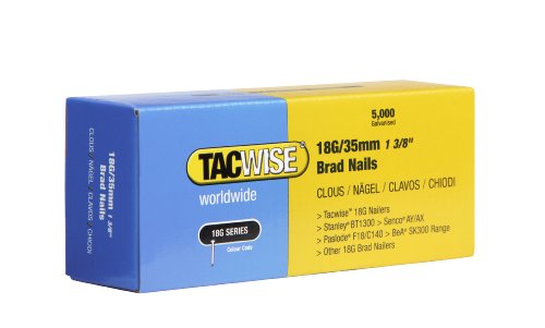 TACWISE 0399 Stauchkopfnägel Brad Typ 18G / 35 mm, verzinkt, 5000 Stück von TACWISE