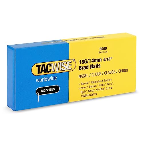 TACWISE 1724 Stauchkopfnägel Brad Typ 18G / 14 mm, verzinkt, 5000 Stück, Silber, 14mm TACWISE 1724 Stauchkopfnägel Brad Typ 18G / 14 mm, verzinkt, 5000 Stück, Silber, 14mm von TACWISE