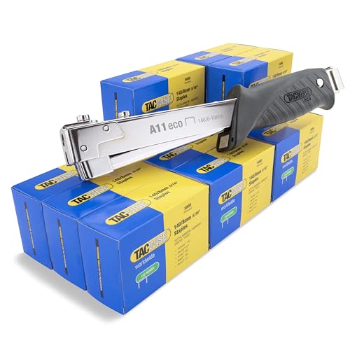 Tacwise 1778 A11 ECO Hammertacker mit 60.000 x 140/8mm Heftklammern, Verwendet Heftklammern des Typs 140/6-10mm Tacwise 1778 A11 ECO Hammertacker mit 60.000 x 140/8mm Heftklammern, Verwendet Heftklammern des Typs 140/6-10mm von TACWISE