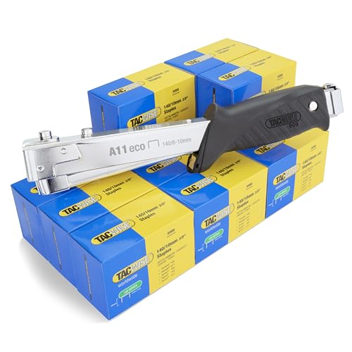 Tacwise 1783 A11 ECO Hammertacker mit 60.000 x 140/10mm Heftklammern, Verwendet Heftklammern des Typs 140/6-10mm von TACWISE