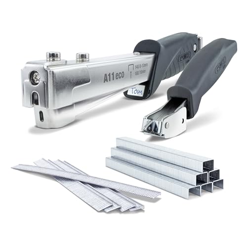 TACWISE 1793 ECO A11 Heftklammern/Nagelhammer-Set, verwendet Heftklammern Typ 140/6-10 mm und Typ 18G / 10 mm Heftklammern von TACWISE