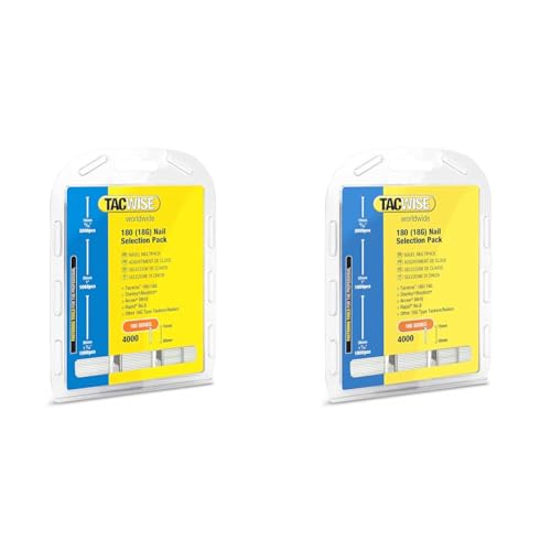 Tacwise 0205 Typ 18G / 15-30 mm Verzinkte Stiftnägel Multipack, 4000 Stück (Packung mit 2) von TACWISE