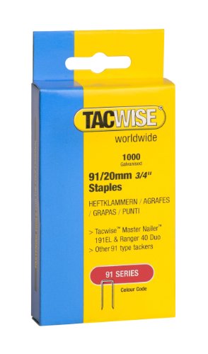 Tacwise 0284 Schmalrückenklammern (91/20mm ,1.000 Stück pro Verpackung) von TACWISE