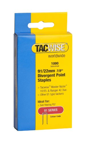 Tacwise 0288 Schmalrücken-Edelstahlklammern (91/22mm ,1.000 Stück pro Verpackung) von TACWISE