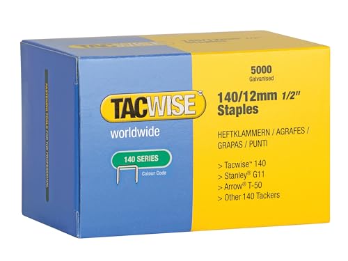 Tacwise 0343 Typ 140/12mm Professionelle Verzinkte Heftklammern, 5000 Stück von TACWISE