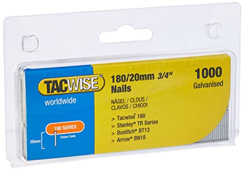 Tacwise 0360 Nägel Verzinkt 180/20mm (1.000 Stück) von TACWISE