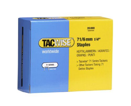 TACWISE 0367 71/6mm Heftklammern, 20.000 Stück Silber von TACWISE