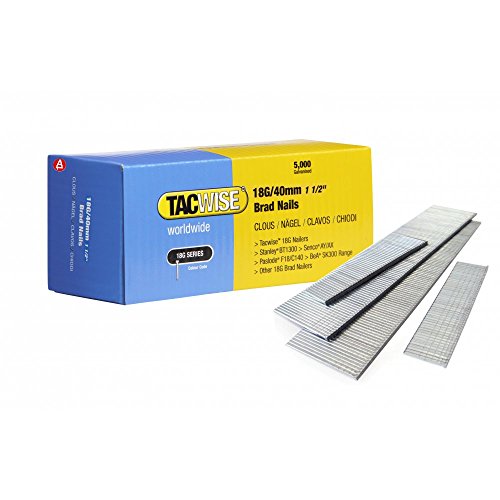 Tacwise 0400 18G 40mm Galvanised Steel Brad Nails 5000 for DGN50V, R18N18G-0 by Tacwise von TACWISE