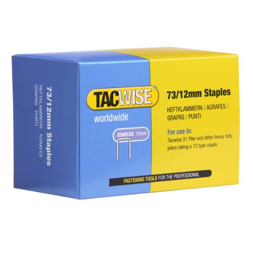 Tacwise 0457 Typ 73/12mm verzinkte Heftklammern, 5.000 Stück von Rapesco