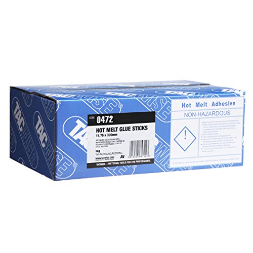 Tacwise 0472 Mehrzweck, 75 x 300 mm Heißklebesticks, 11,75mm x 300mm, Packung mit 160 Stück, Braun, Transparent von TACWISE