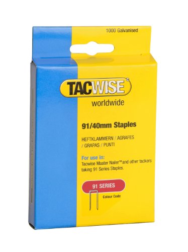 Tacwise 0768 Schmalrückenklammern (91/40mm,1.000 Stück pro Verpackung) von TACWISE