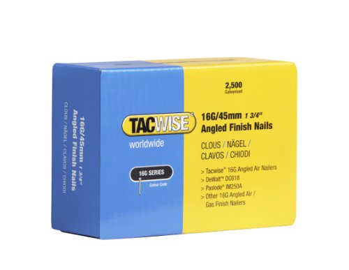 Tacwise 0771 Nägel Gewinkelt (45mm ,2.500 Stück pro Verpackung) 16G von TACWISE