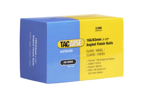 Tacwise 0773 Nägel Gewinkelt (63mm,2.500 Stück pro Verpackung) 16G von TACWISE