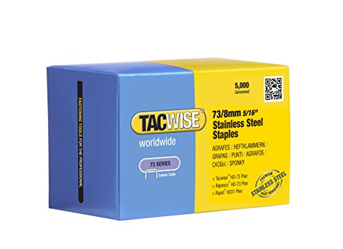 Tacwise 1227 Typ 73/8mm Edelstahlklammern, 5.000 Stück von TACWISE