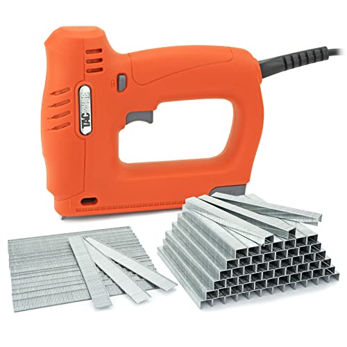 Tacwise 1703 140EL Pro Elektrotacker/Nagler mit 5.000 Klammern und 2.000 Nägeln, für Klammern Typ 140 und Nägel Typ 18G von TACWISE