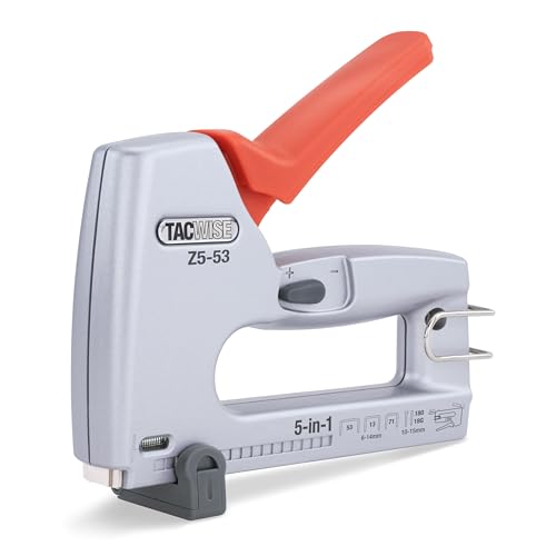 Tacwise 1748 Z5-53 Profi 5-in-1 Handtacker, verwendet Heftklammern des Typs 13, 53 & 71, Nägel des Typs 18G und Serie 180 Stiftnägel von TACWISE