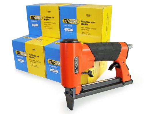 Tacwise 71 Series Luftdrucktacker-Set, mit 12 mm-Heftklammern, 6 Packungen mit je 20.000 Stück von TACWISE