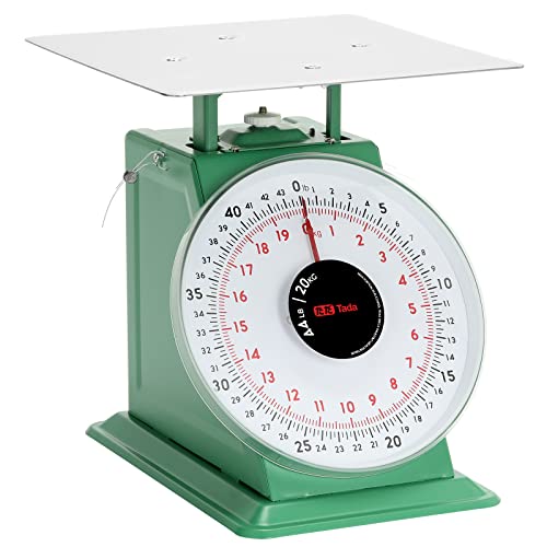 Tada Mechanische Küchen- und Lebensmittelwaage, robust, 20 kg, mit Edelstahl-Plattform von TADA