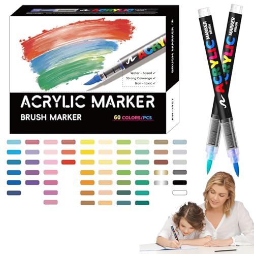 TADAYIM Acrylmarker | Malstifte Acrylfarben | Wasserdichtes Bastelzubehör Für Keramik Stein Fels Leinwand Stoff Holz Und Mehr TADAYIM Acrylmarker | Malstifte Acrylfarben | Wasserdichtes Bastelzubehör Für Keramik Stein Fels Leinwand Stoff Holz Und Mehr von TADAYIM
