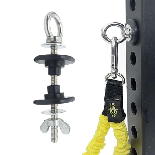 TADAYIM Augenbolzen Mit Muttern | Robuste Edelstahl Gewindebolzen Mit Vierkant Mutter - Squat Rack Zubehör Zur Befestigung Wandeinbau Spaltwäsche TADAYIM Augenbolzen Mit Muttern | Robuste Edelstahl Gewindebolzen Mit Vierkant Mutter - Squat Rack Zubehör Zur Befestigung Wandeinbau Spaltwäsche von TADAYIM
