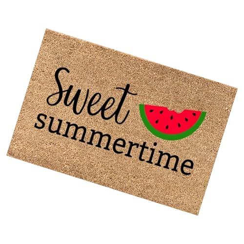 TADAYIM Fußmatte für den Außenbereich, Motiv: Hello Summer, 40,6 x 61 cm, rutschfester Outdoor-Teppich, Willkommensmatten für Haustür, Teppich TADAYIM Fußmatte für den Außenbereich, Motiv: Hello Summer, 40,6 x 61 cm, rutschfester Outdoor-Teppich, Willkommensmatten für Haustür, Teppich von TADAYIM