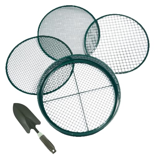 TADAYIM Gartensieb, Netzbildschirm - Rocksifter mit 4 austauschbaren Netzgrößen - Multi-Purple-Gartenzubehör, tragbarer Sichtbildschirm zum Kompostieren, Screening TADAYIM Gartensieb, Netzbildschirm - Rocksifter mit 4 austauschbaren Netzgrößen - Multi-Purple-Gartenzubehör, tragbarer Sichtbildschirm zum Kompostieren, Screening von TADAYIM