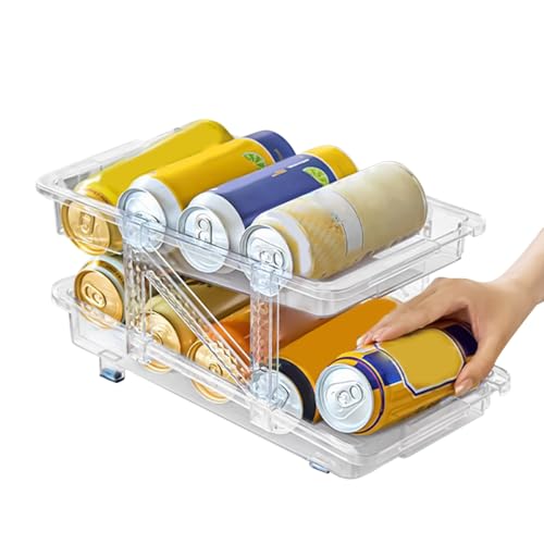 TADAYIM Getränkeorganizer Für Den Kühlschrank - Ausziehbarer Getränkehalter - Getränke Flaschenhalter, Automatisch Rollender Getränkehalter Für Küche Vorratsraum TADAYIM Getränkeorganizer Für Den Kühlschrank - Ausziehbarer Getränkehalter - Getränke Flaschenhalter, Automatisch Rollender Getränkehalter Für Küche Vorratsraum von TADAYIM