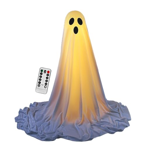 TADAYIM Halloween Geist - Gruseliger Beleuchteter Geist Für Die Außendekoration Mit Fernbedienung - Unheimliche Dekorationselemente Für Feste, Feiertage, Gärten, Terrassen Und von TADAYIM