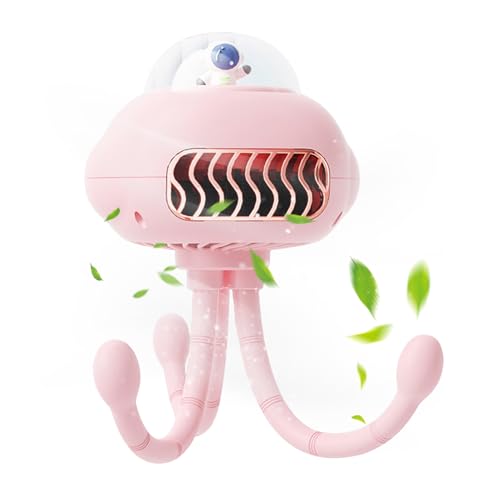 TADAYIM Kinderwagenventilator,3-Stufen Tragbarer Ventilator | Rechargeable Portable Cooling Tool for Outdoor Travel Car Seat Bike Home Sleep Bed Desk Crib von TADAYIM