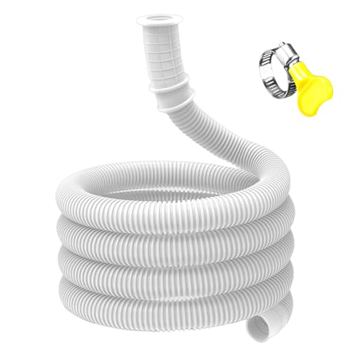 TADAYIM Klimaanlagen Abflussschlauch - AC-Schlauch mit Befestigungsklemme - Flexibler Schlauch Zur Wasserableitung Und Kondensatableitung Für Split-Klimaanlagen Und Waschmaschinen von TADAYIM