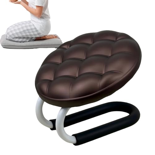 TADAYIM Meditationssitz,Japanischer Meditationshocker Kniebank - Ergonomischer Kniestuhl Tragbar Komfortabel Entspannung Für Erwachsene Anfänger Büro Meditationsraum von TADAYIM