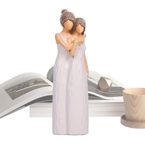TADAYIM Mutter und Tochter Statue | Mutter und Tochter Umarmende Figuren – Harz-Mutter-Figuren, Zuhause, Schlafzimmer, Wohnzimmer, Tischdekoration von TADAYIM