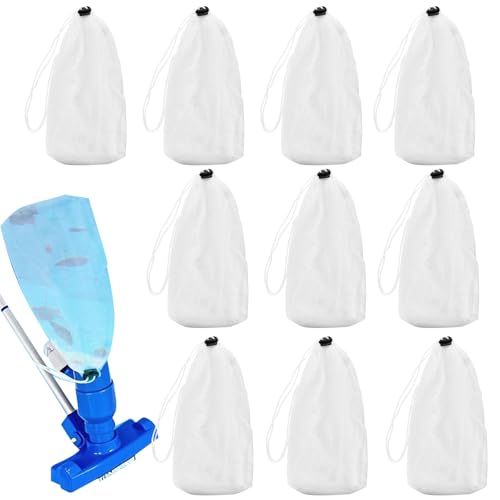 TADAYIM Pool Staubsauger Filterbeutel | Schwimmbad Laub Staubsauger Net Beutel - 10 Stück Wiederverwendbare Nylon Taschen Zubehör Für Wasserreinigung Gegen Schmutz Haare Sand Schlamm Blätter Abfall TADAYIM Pool Staubsauger Filterbeutel | Schwimmbad Laub Staubsauger Net Beutel - 10 Stück Wiederverwendbare Nylon Taschen Zubehör Für Wasserreinigung Gegen Schmutz Haare Sand Schlamm Blätter Abfall von TADAYIM
