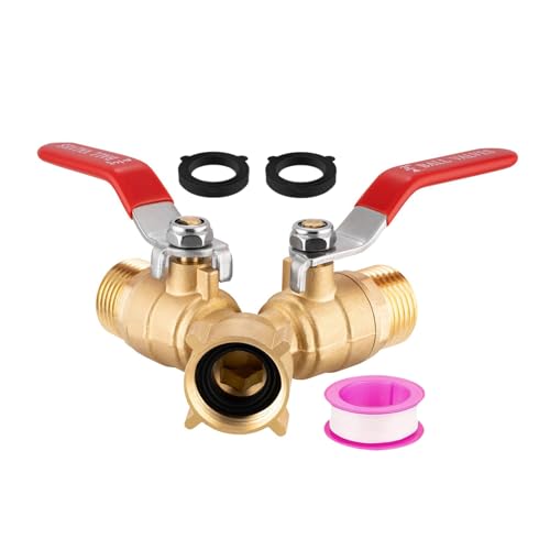 TADAYIM Schlauchverteiler 2-Wege - Wasserhahn Splitter 2-Wege Hochbelastbar - Wasserdichtes Bewässerungszubehör Für Garten Gewächshaus Camping Und Outdoor TADAYIM Schlauchverteiler 2-Wege - Wasserhahn Splitter 2-Wege Hochbelastbar - Wasserdichtes Bewässerungszubehör Für Garten Gewächshaus Camping Und Outdoor von TADAYIM