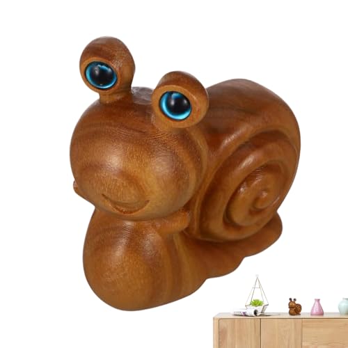TADAYIM Schneckenstatue | Holztier- -Miniaturfiguren, niedliche Heimdekorationen, Statue für Bücherregal, Innen- und Außenbereich, Tisch, Schlafzimmer, Wohnzimmer, Büro, Rasen, Hinterhof TADAYIM Schneckenstatue | Holztier- -Miniaturfiguren, niedliche Heimdekorationen, Statue für Bücherregal, Innen- und Außenbereich, Tisch, Schlafzimmer, Wohnzimmer, Büro, Rasen, Hinterhof von TADAYIM