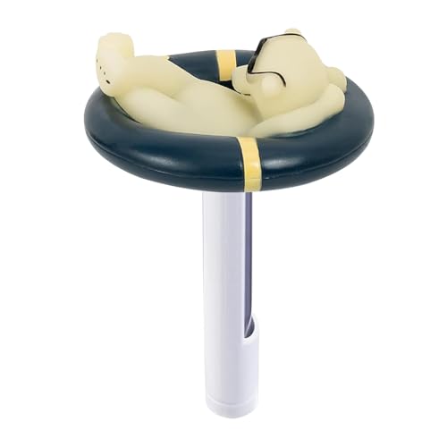 TADAYIM Schwimmbad Thermometer, Schwimmender Wassertemperaturmesser Für Pool, Präzisionsmessgerät In Eisbärform Für Innen Außen See Spa Badewanne Fischteich Aquarium von TADAYIM