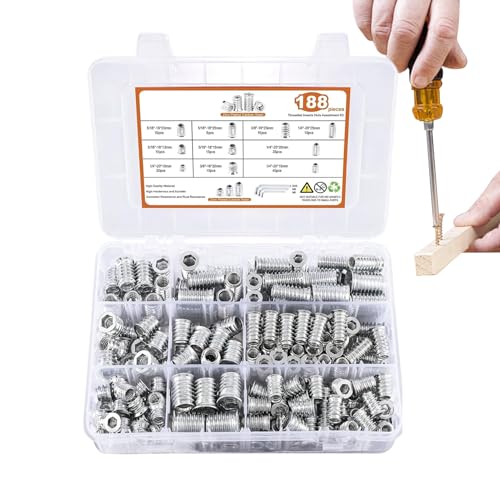 TADAYIM Sechskantmutter Set | Sechskant Muttern Sortiment,Schraubverbinder Set Mit Innensechskantschlüssel Für Sperrholz Faserplatte TADAYIM Sechskantmutter Set | Sechskant Muttern Sortiment,Schraubverbinder Set Mit Innensechskantschlüssel Für Sperrholz Faserplatte von TADAYIM