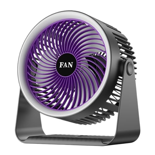 TADAYIM Tischventilator Leise | Kompakter Tragbarer Wandventilator Für Schlafzimmer - Kühlgerät Mit Nachtlicht Für Büro Wohnheim Pendeln Und Reisen von TADAYIM